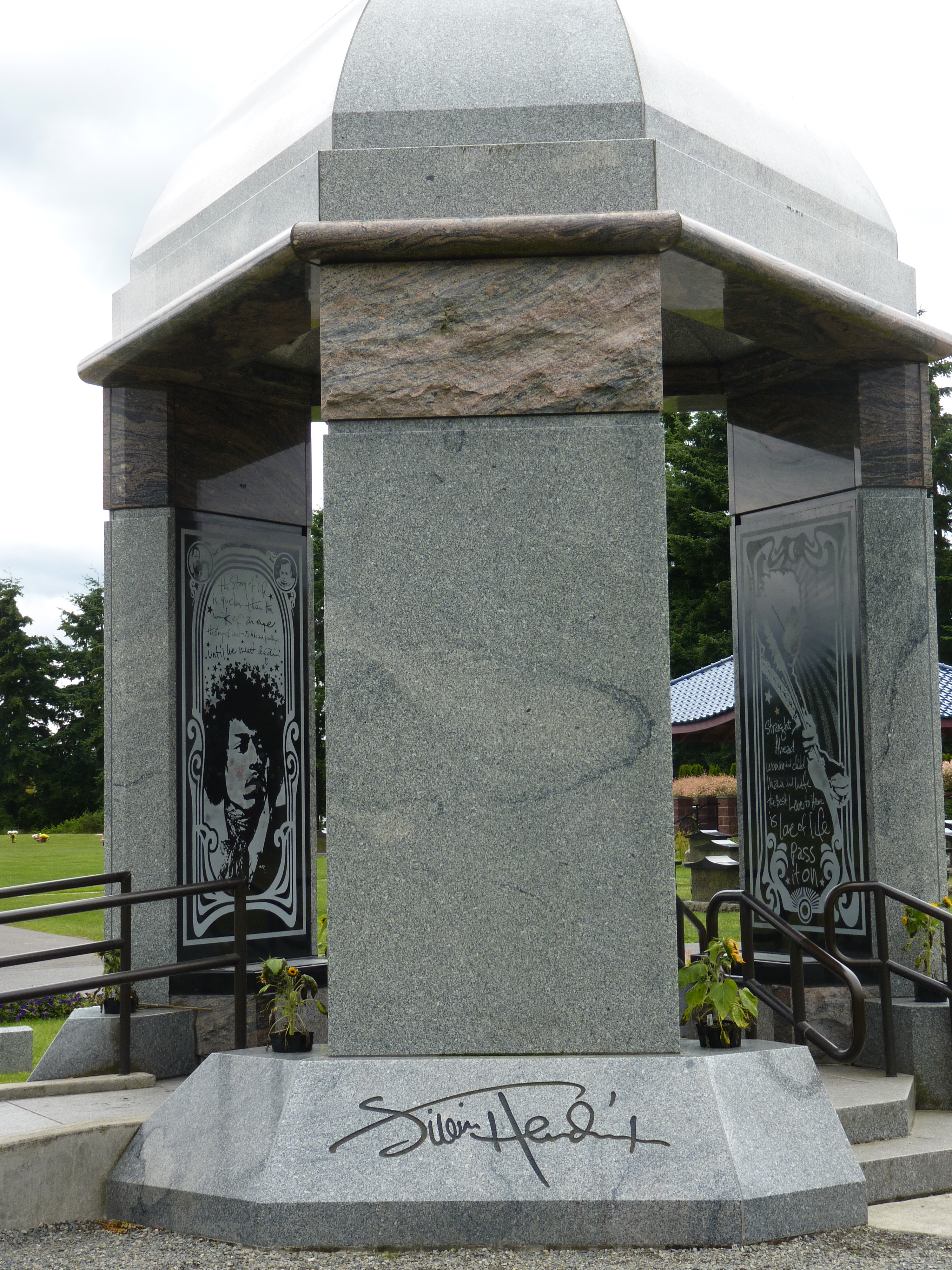 The Jimi Hendrix Memorial in Renton, WA
