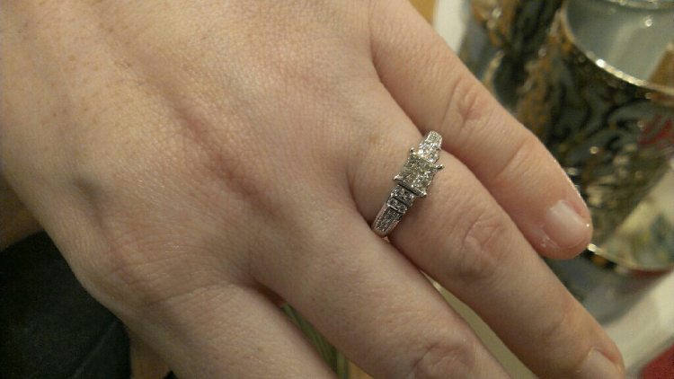 Tara's engagement ring. 